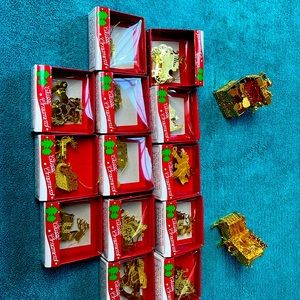 Solid brass Christmas ornaments